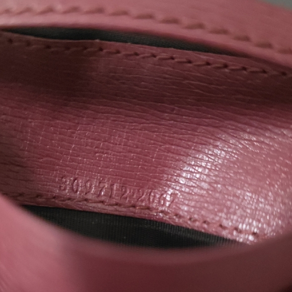Gucci Rosso Ancora red and pink card/id Bifold Holder - Picture 6 of 12